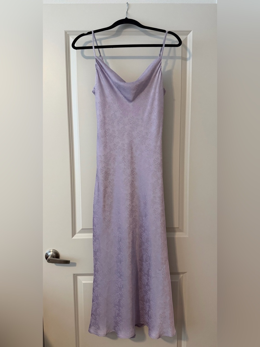 Altar'd State Lavender Eva Satin Midi Dress
